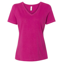 Load image into Gallery viewer, Midweight Soft Relaxed - Short Sleeve V-neck T-Shirt - Bella + Canvas - BC6405